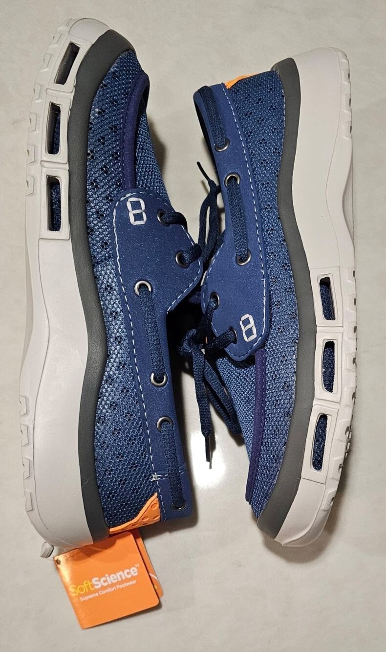 NEW Soft Science Boat Shoes Blue Men's Size 10 Supreme Comfort Footwear